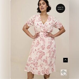 Torrid A-Line Midi Wrap Dress - 2X